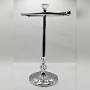 Crystal Chrome T-Bar Jewelry Stand Bracelet & Watch Holder Vanity Display